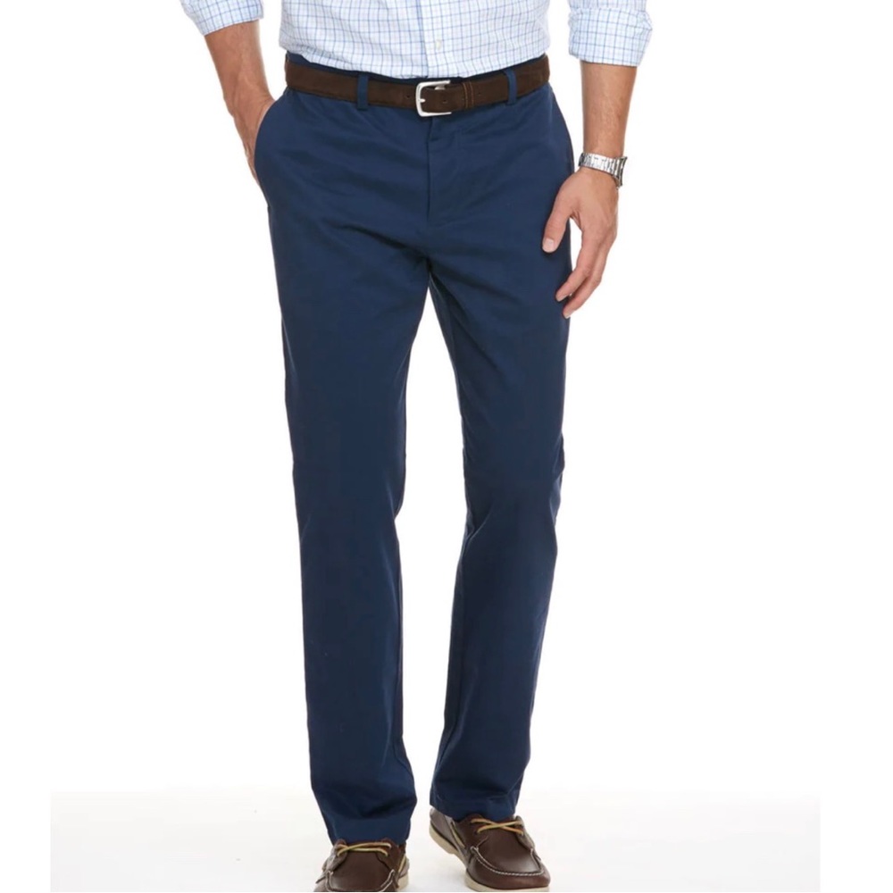 Vineyard vines mens classic fit Club pant navy blue size 42 X 32